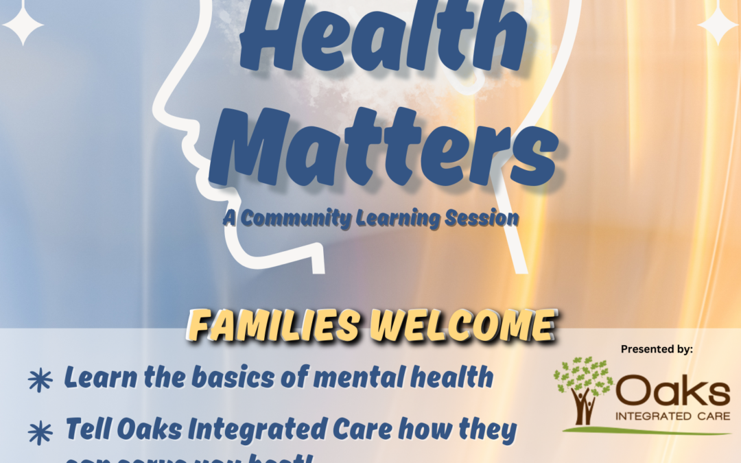 mental health matters event flyer